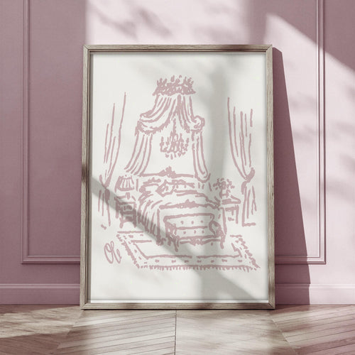 Canopy Bed Art Print, preview 2