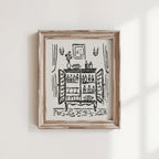 Bar Cabinet Art Print, preview 1