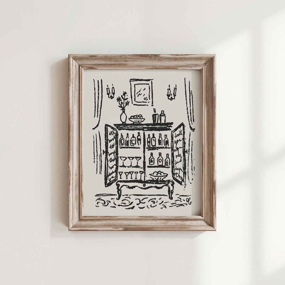Bar Cabinet Art Print, preview 1
