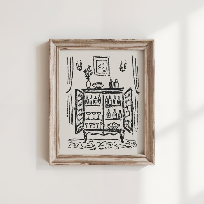 Bar Cabinet Art Print