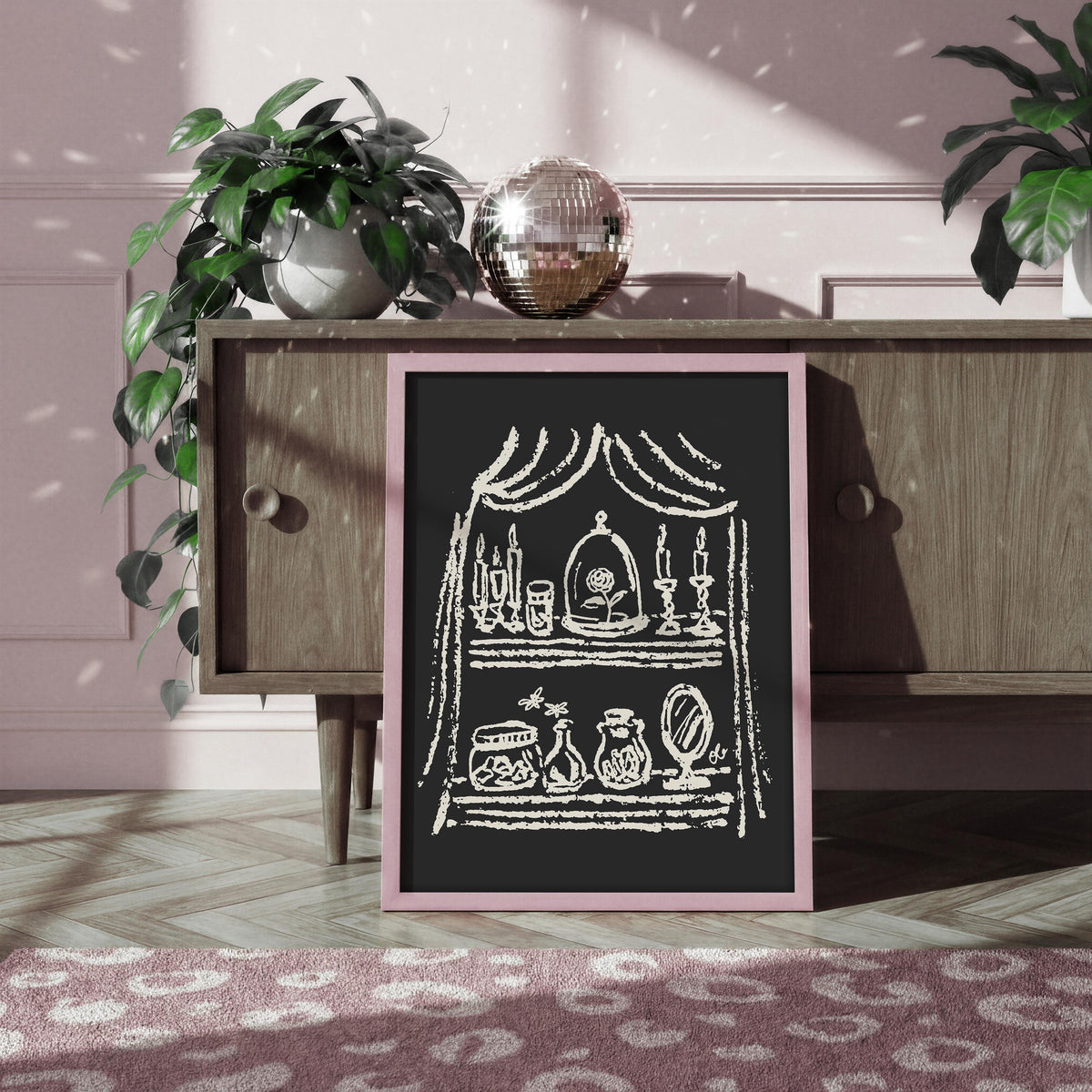 Enchanted Rose Under Glass Art Print, preview 10
