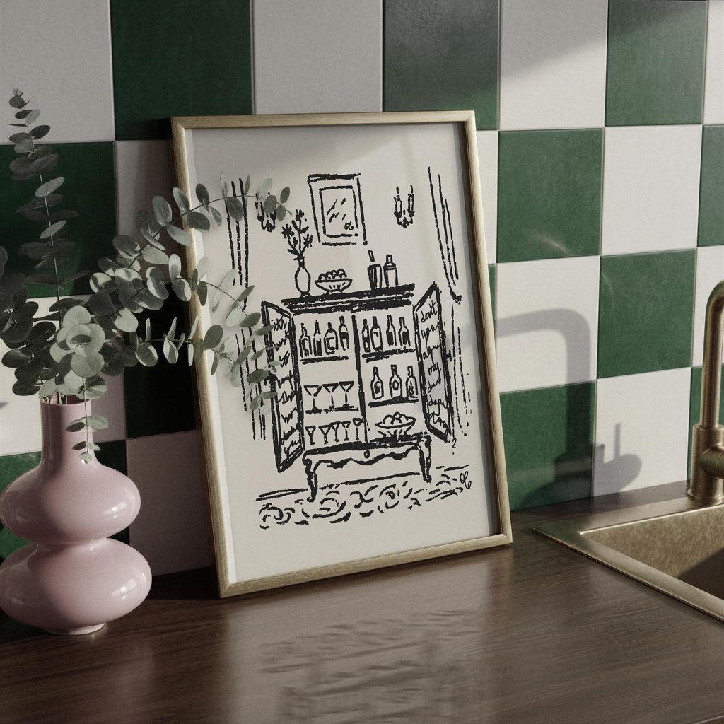 Bar Cabinet Art Print, preview 13