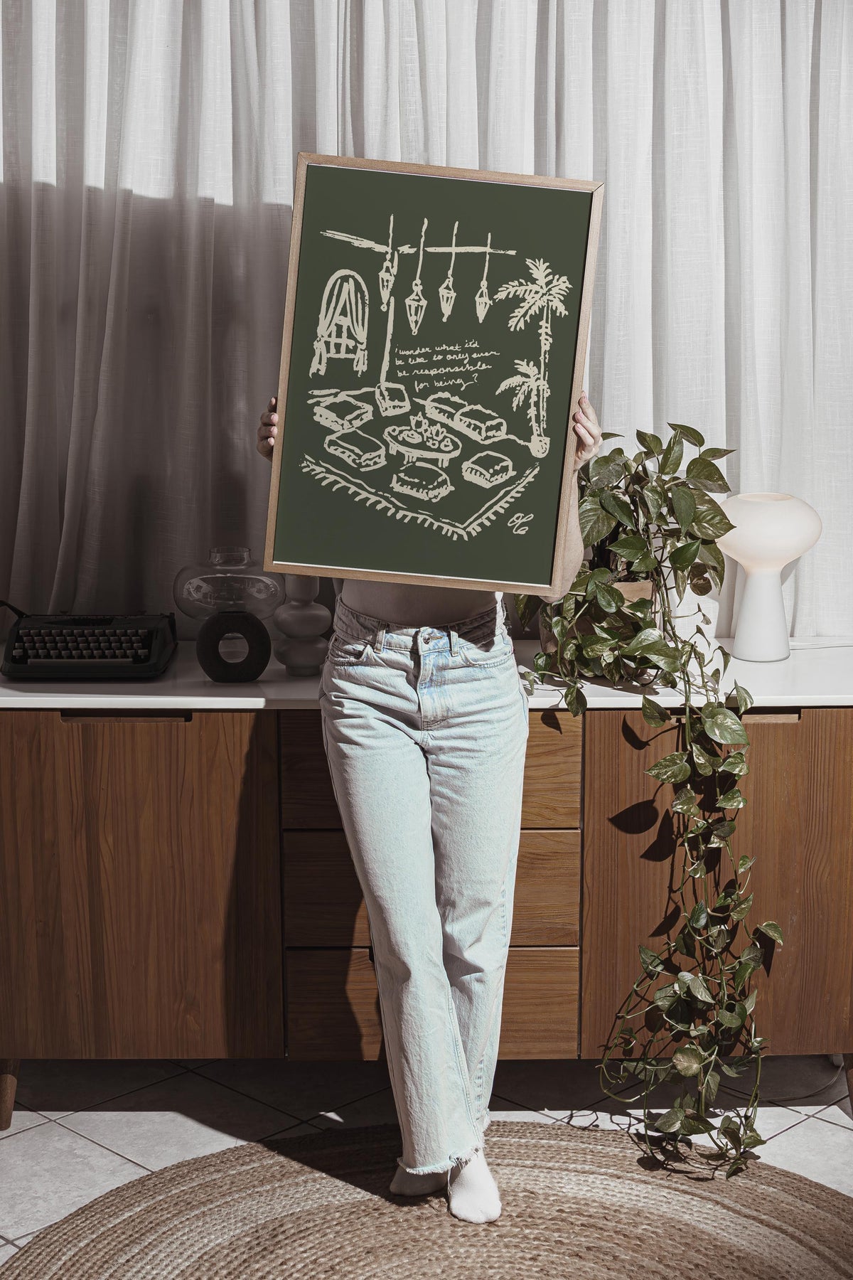 Bohemian Lounge Art Print, preview 4