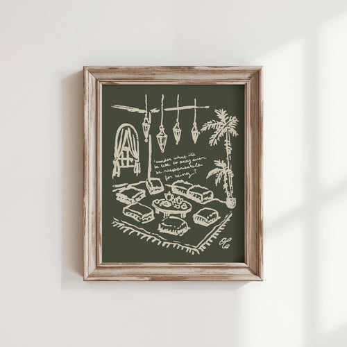 Bohemian Lounge Art Print