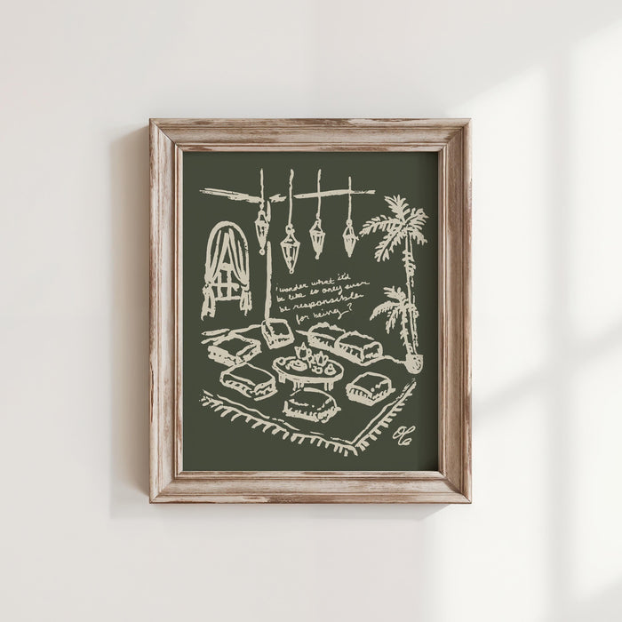 Bohemian Lounge Art Print