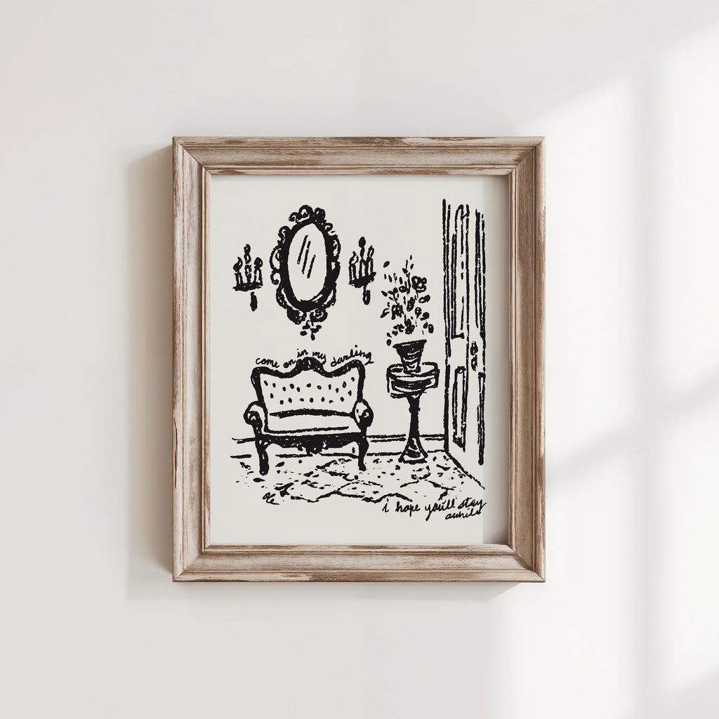 The Settee Art Print, preview 1