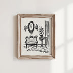 The Settee Art Print, preview 1