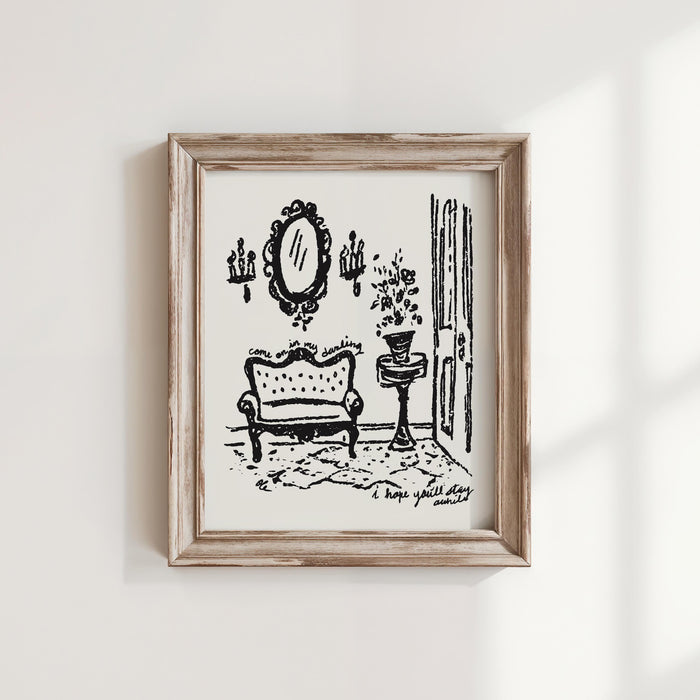 The Settee Art Print