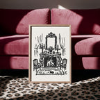 French Fireplace Art Print, preview 6