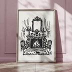 French Fireplace Art Print, preview 13