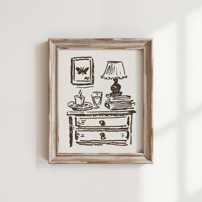 The Nightstand Art Print