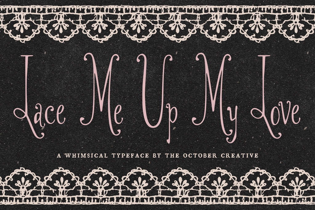 Lace Me Up My Love Font, preview 2