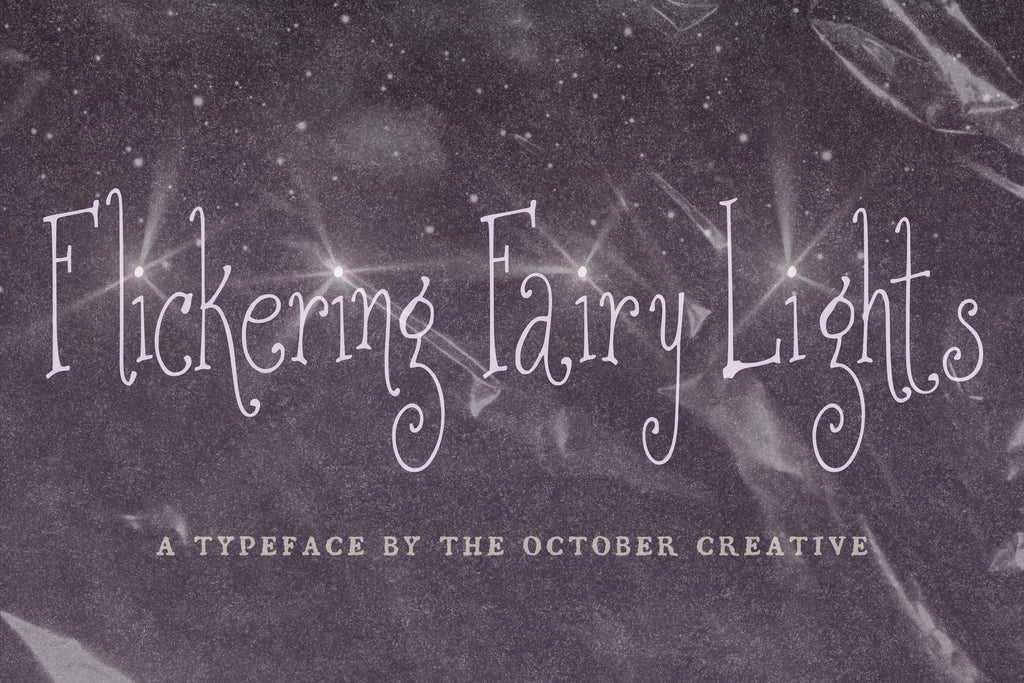 Flickering Fairy Lights Font, preview 2