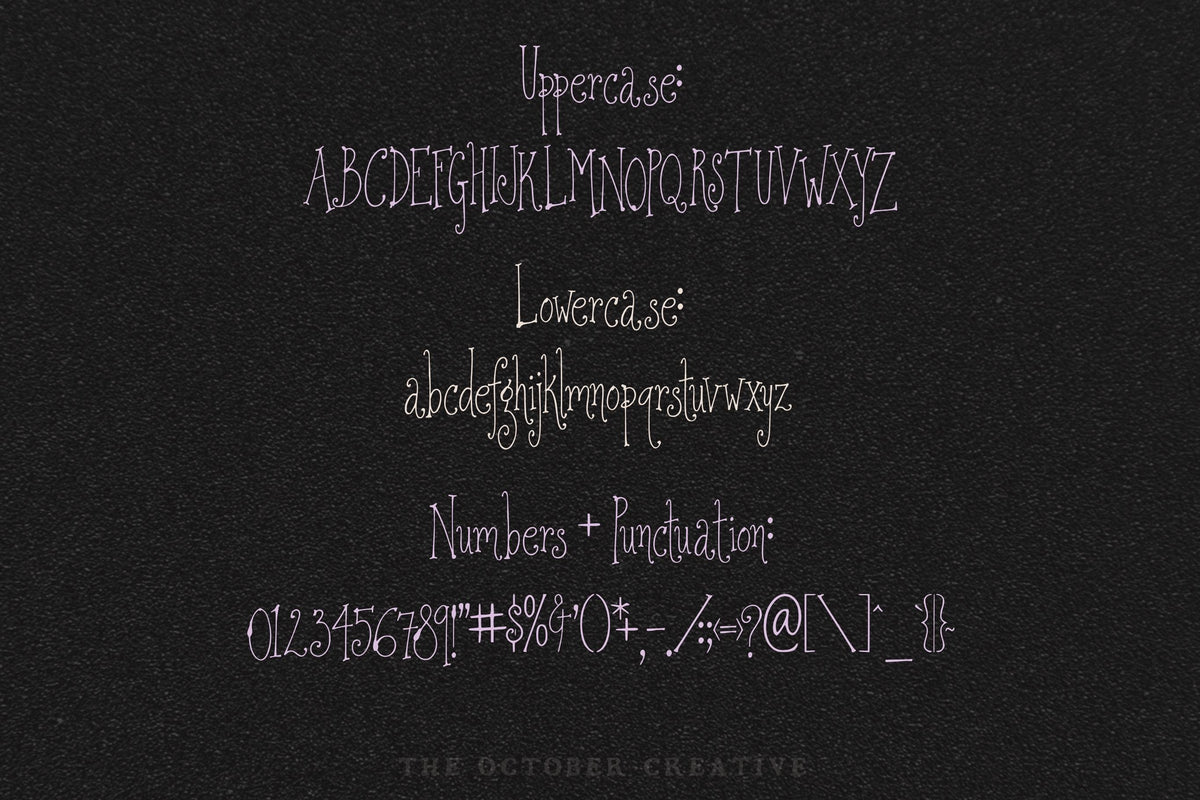 Flickering Fairy Lights Font, preview 3