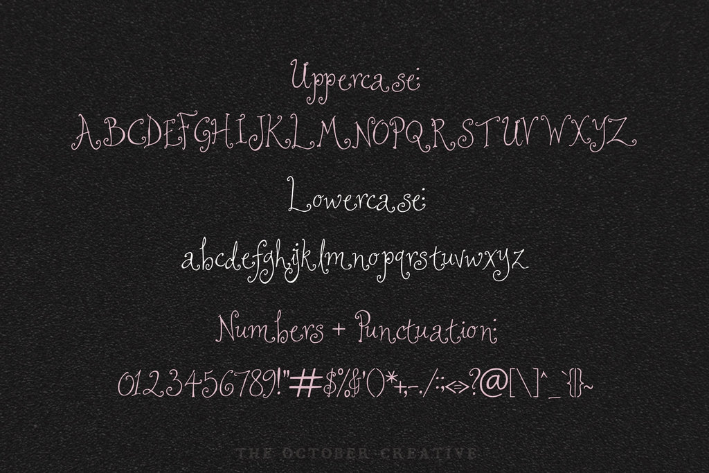 Rosewilt Font, preview 2
