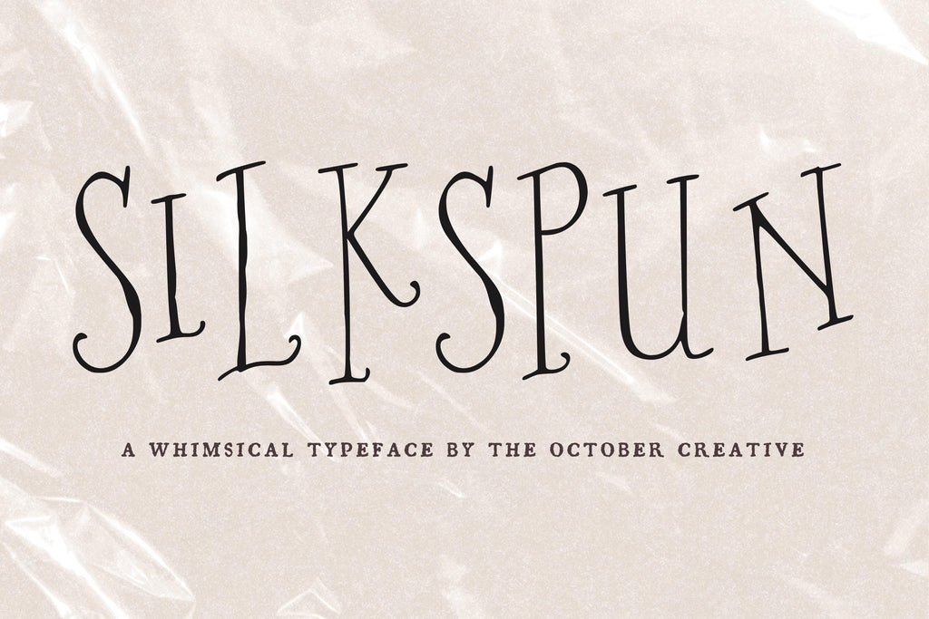 Silkspun Font, preview 2