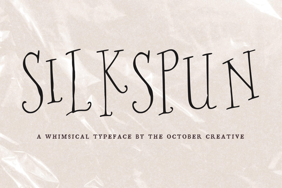 Silkspun Font, preview 2