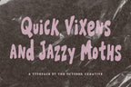 Quick Vixens and Jazzy Moths Font, preview 2