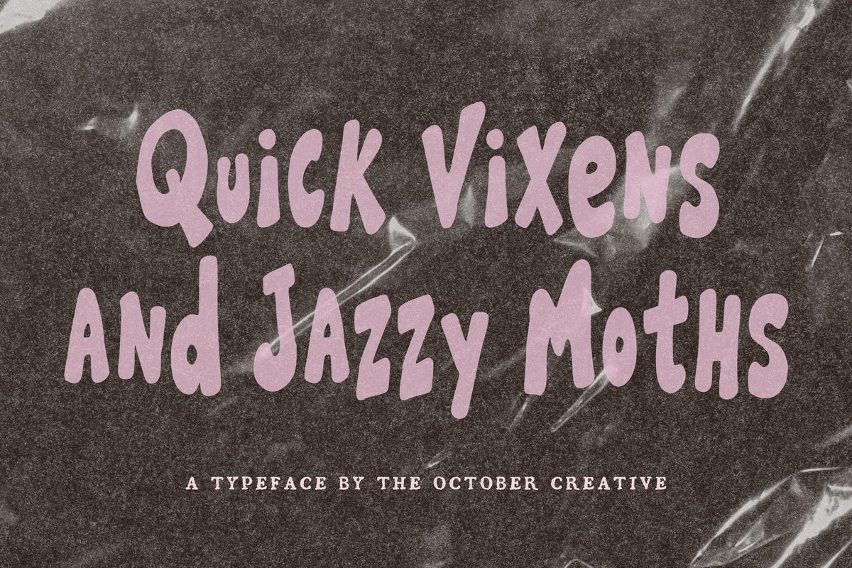 Quick Vixens and Jazzy Moths Font, preview 2
