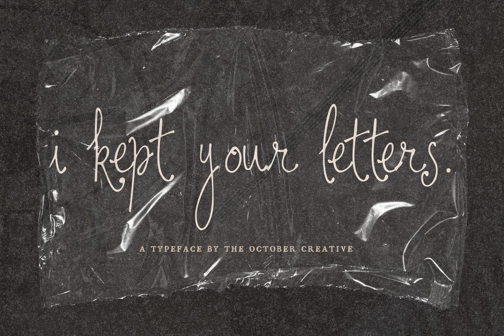 I Kept Your Letters Font, preview 9