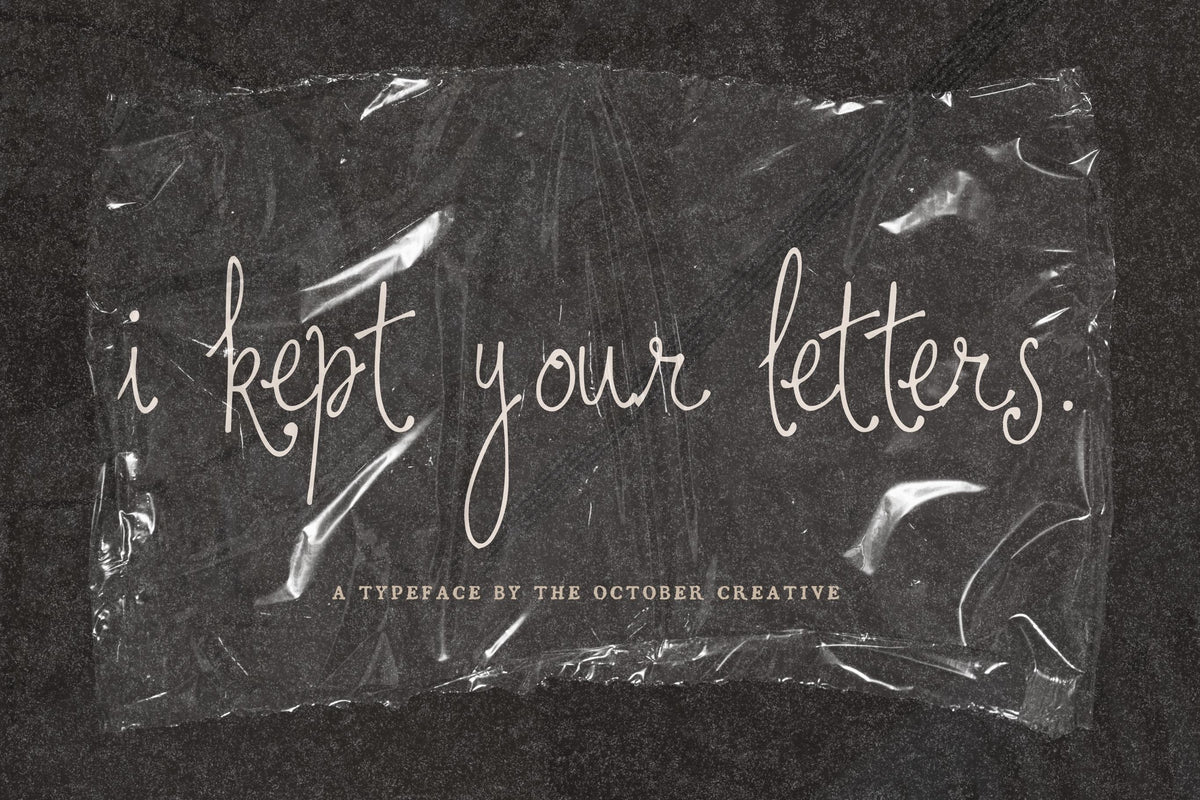 I Kept Your Letters Font, preview 9