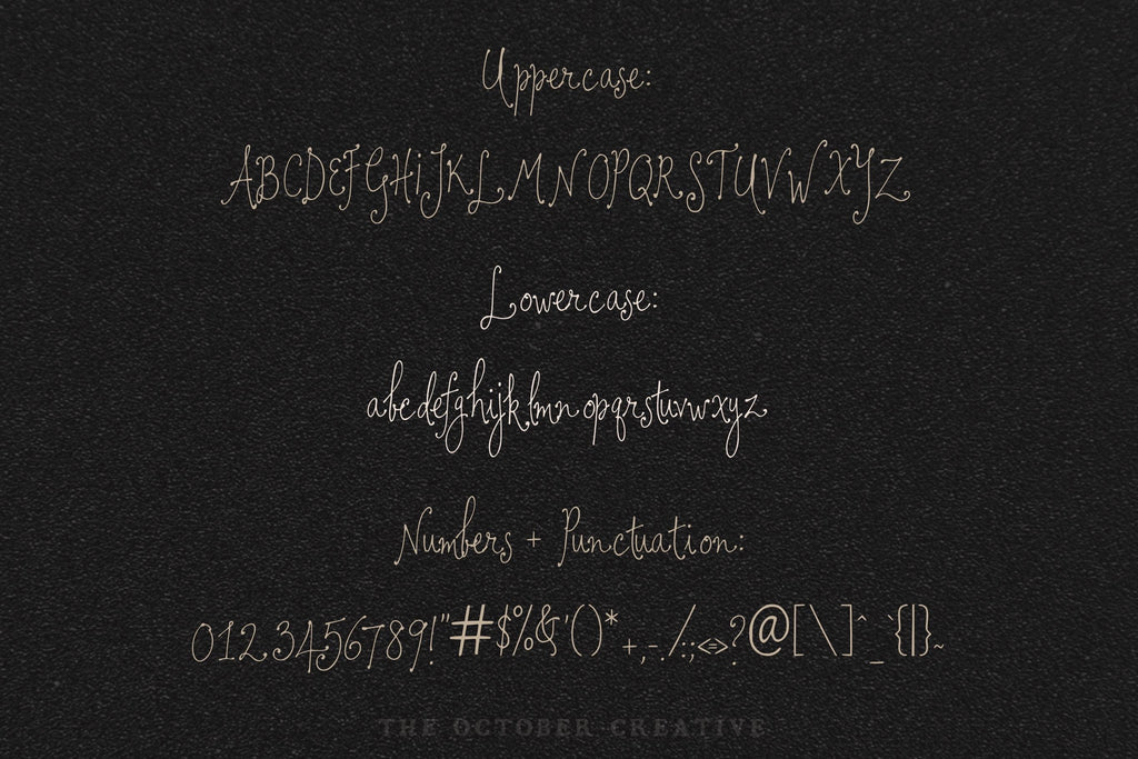 I Kept Your Letters Font, preview 2