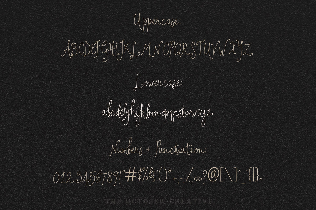 I Kept Your Letters Font, preview 2