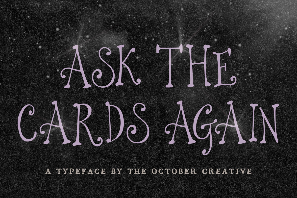 Ask the Cards Again Font, preview 2