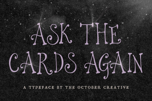Ask the Cards Again Font, preview 2