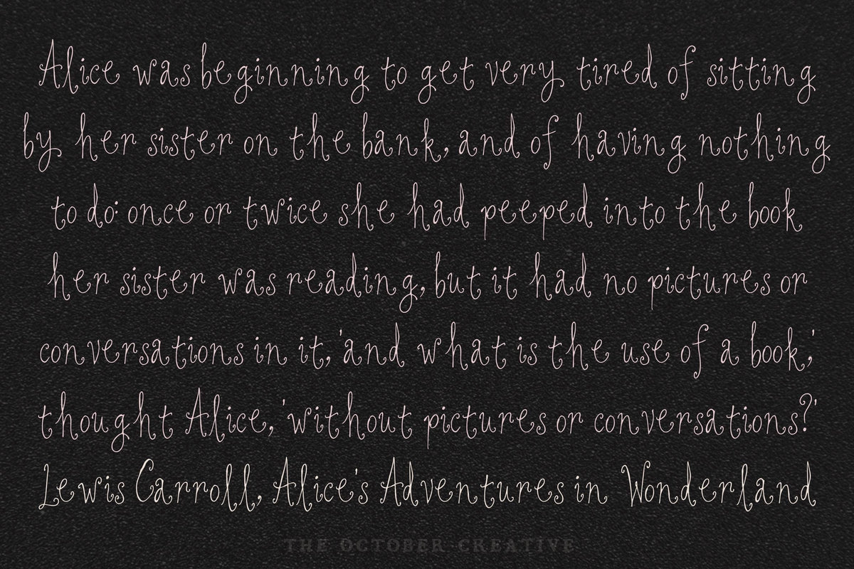 Margaret on a Monday Font, preview 6
