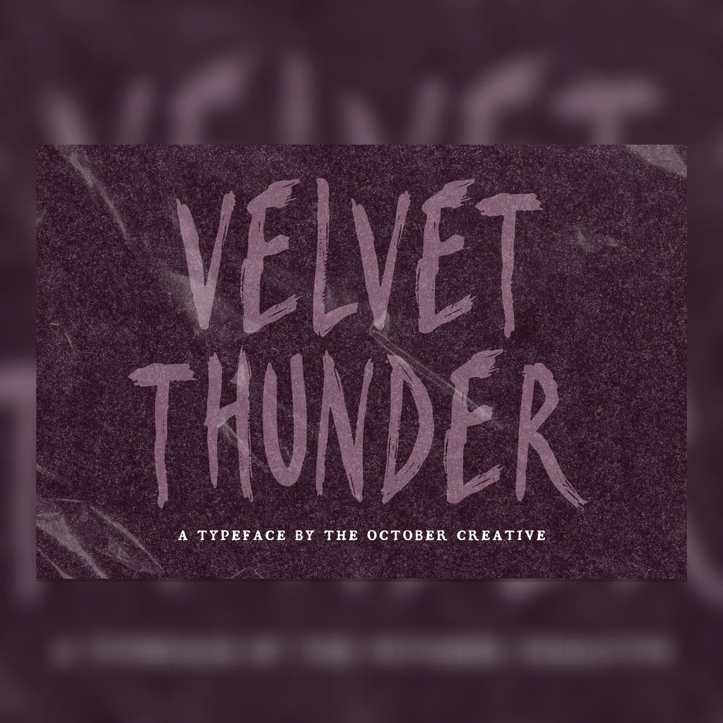 Velvet Thunder Font, preview 1