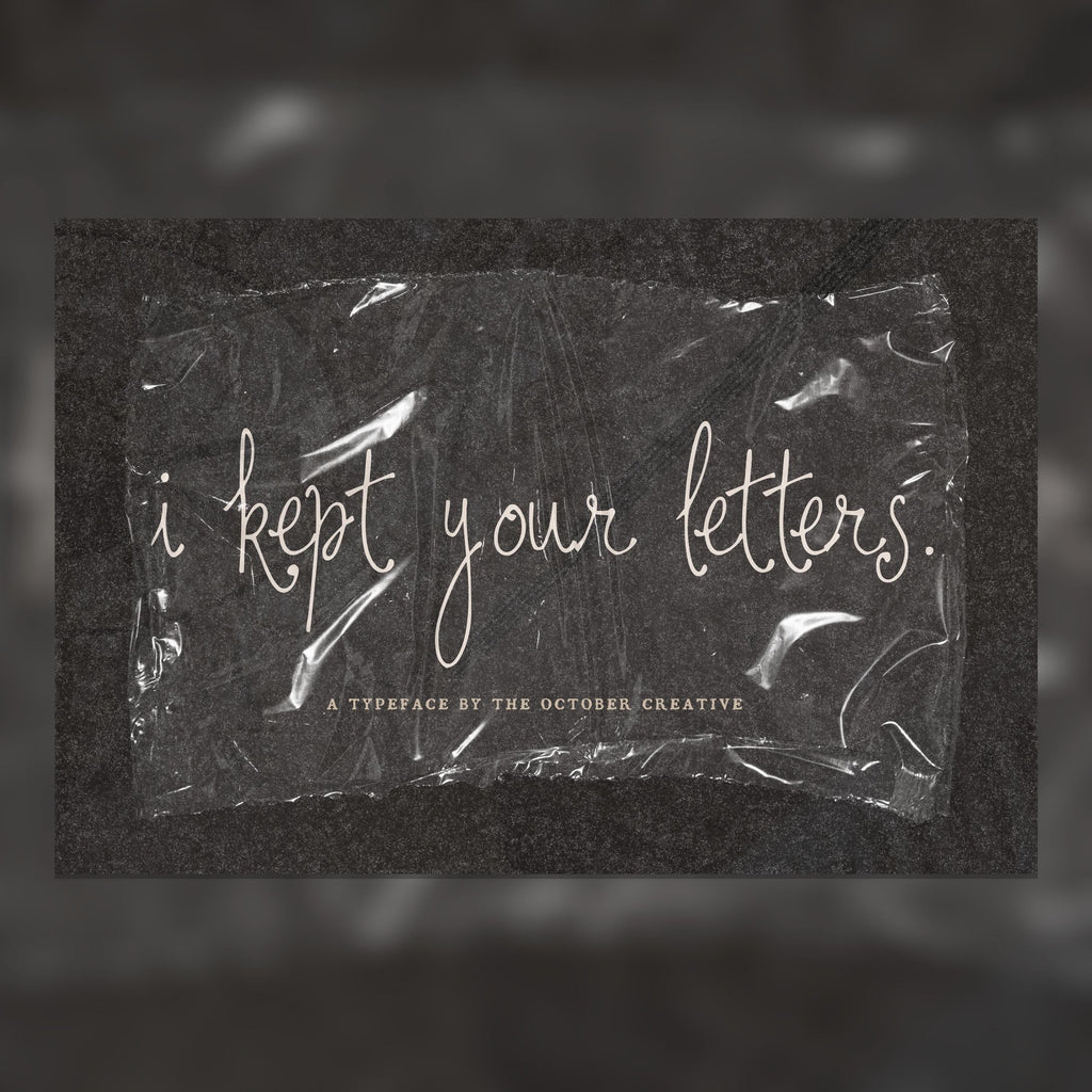 I Kept Your Letters Font, preview 1
