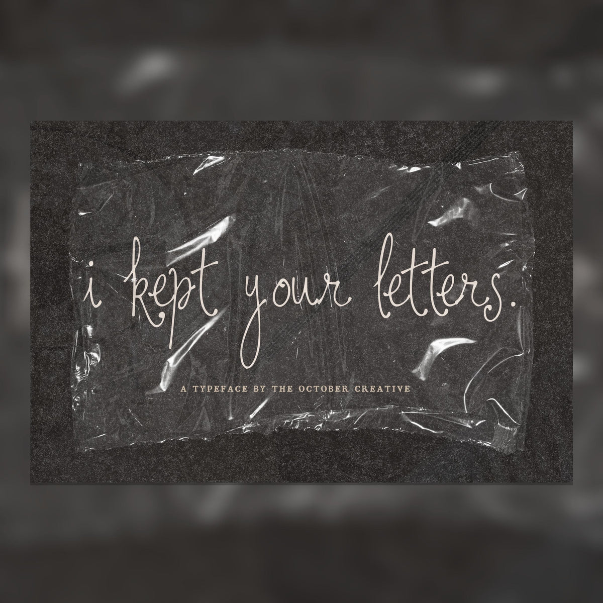I Kept Your Letters Font, preview 1