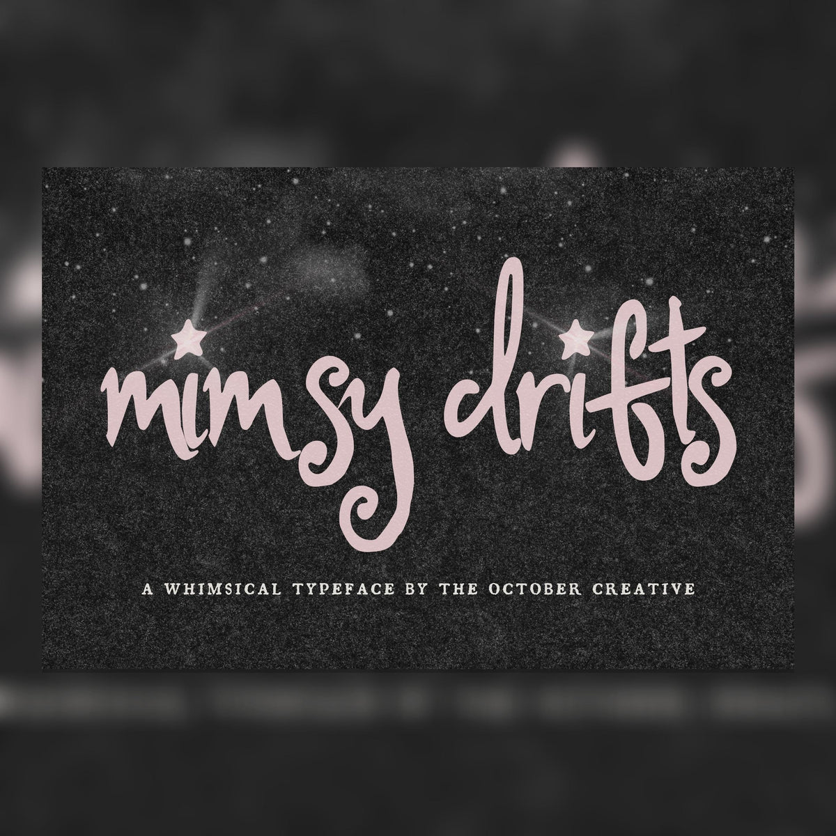 Mimsy Drifts Font, preview 1
