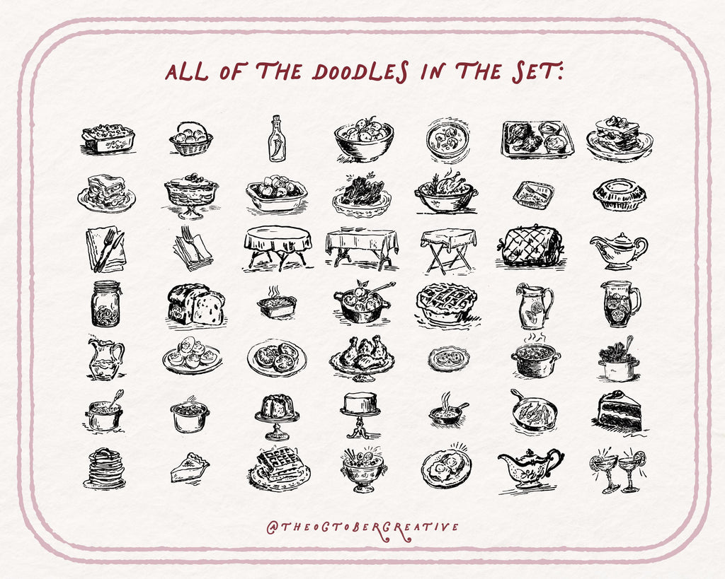 Comfort Food Doodle Pack, preview 2