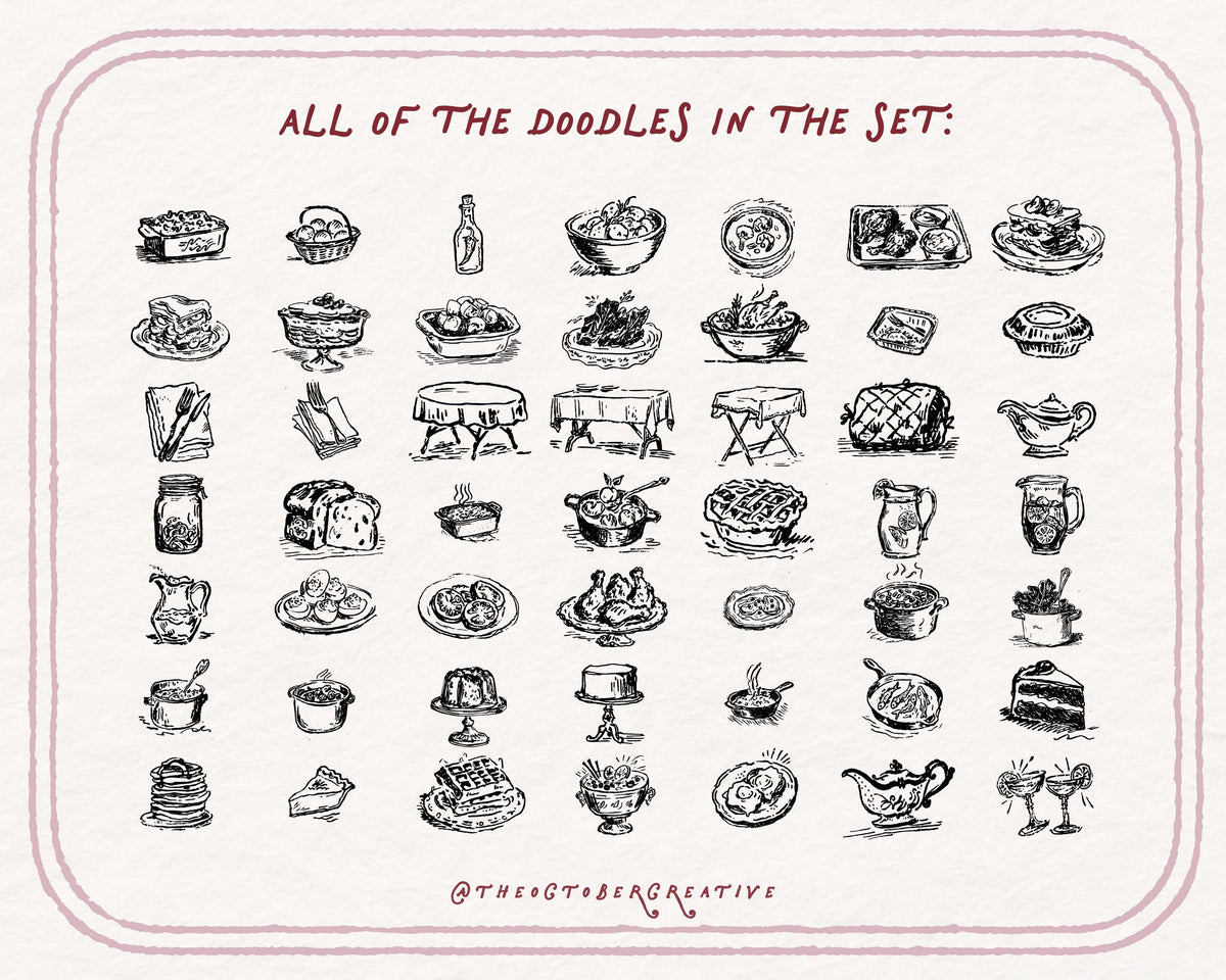 Comfort Food Doodle Pack, preview 2