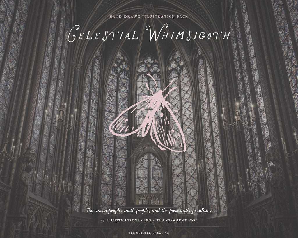 Celestial Whimsigoth Doodle Pack, preview 8