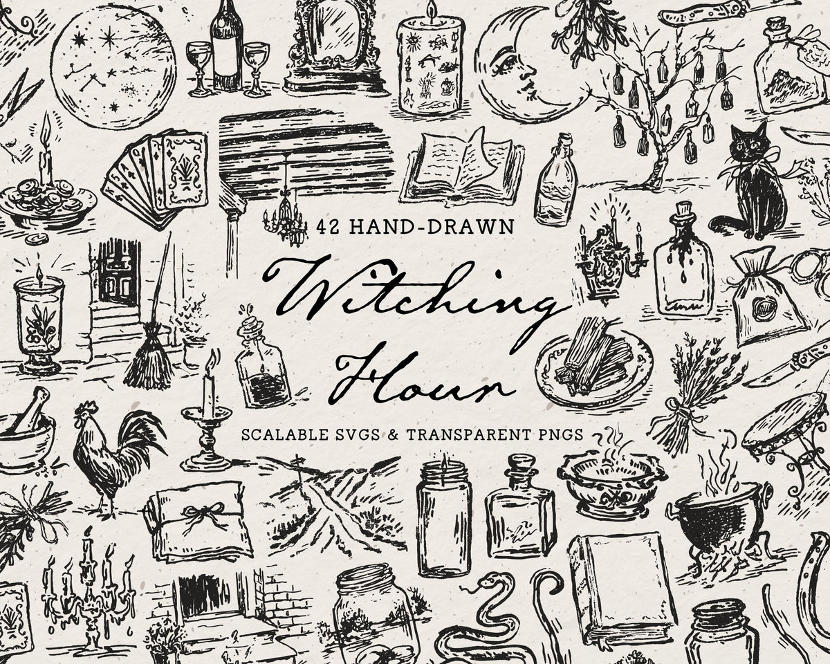 Witching Hour Doodle Pack, preview 1
