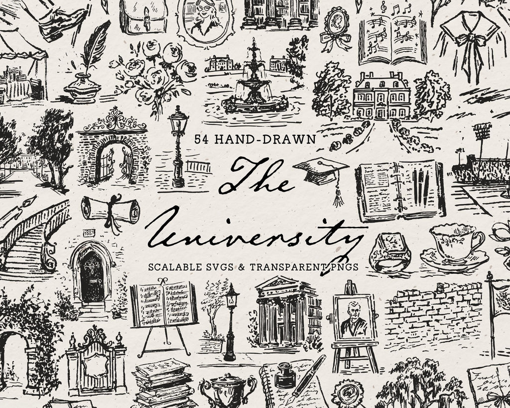 The University Doodle Pack, preview 1