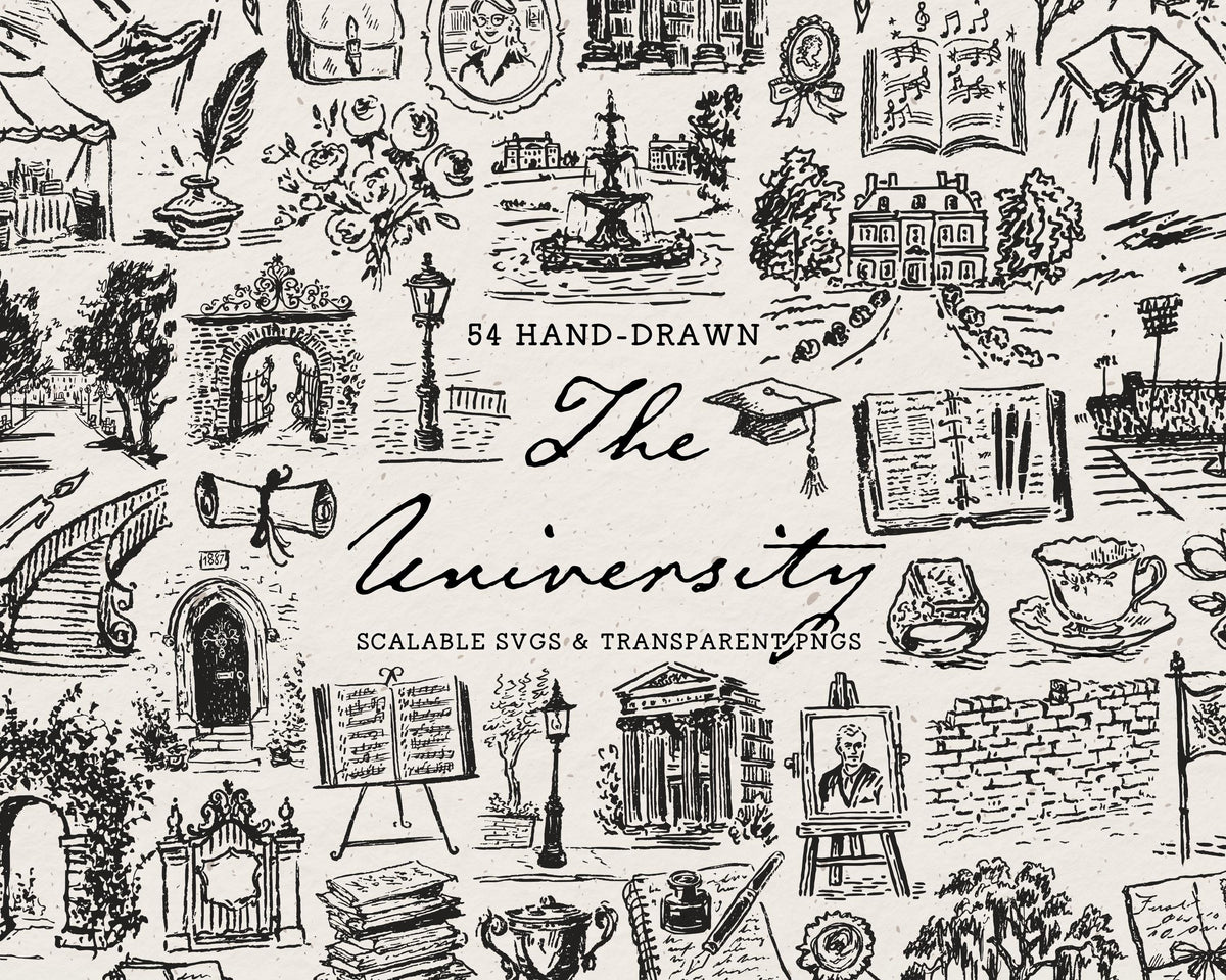 The University Doodle Pack, preview 1