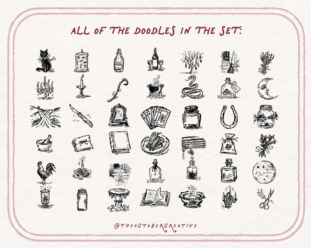 Witching Hour Doodle Pack, preview 2