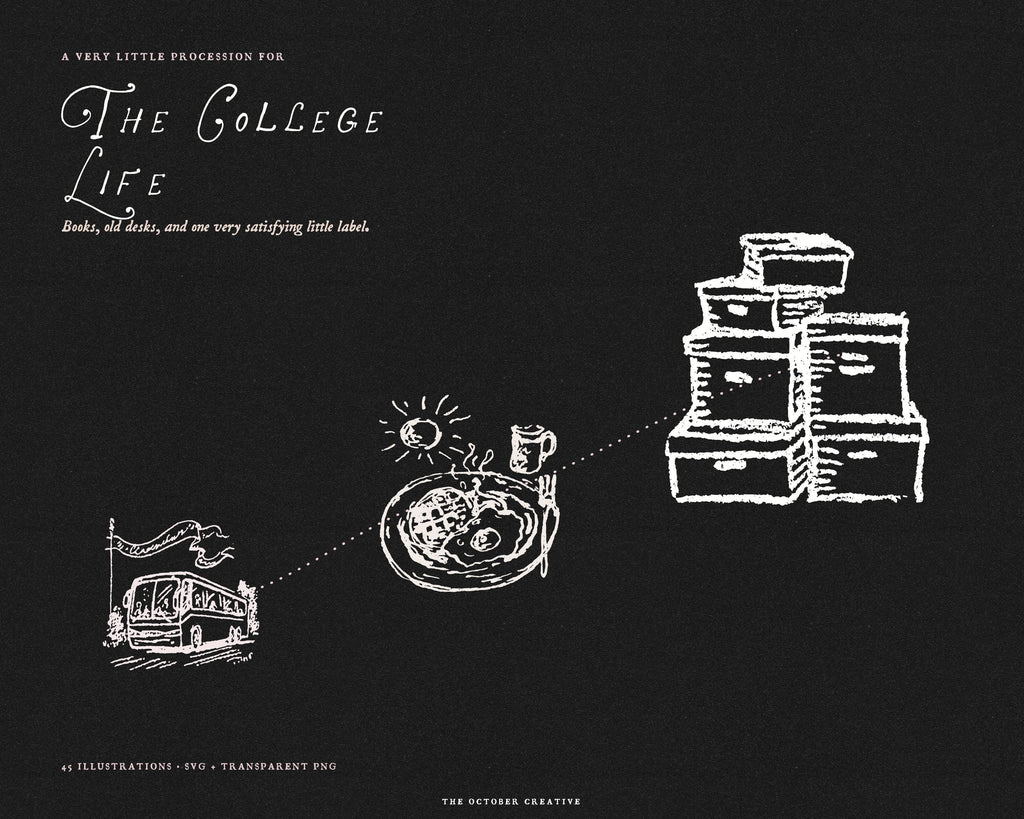 The College Life Doodle Pack, preview 16