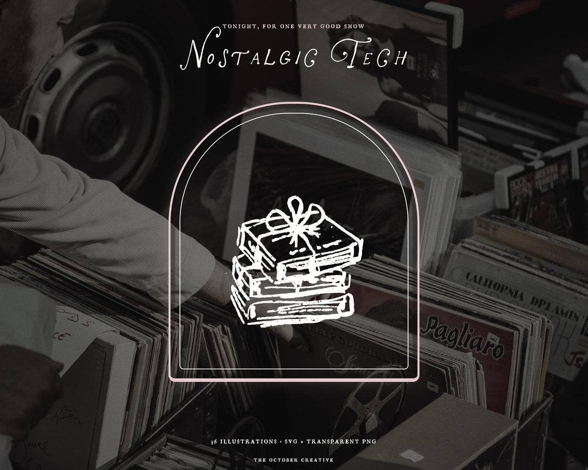 Nostalgic Tech Doodle Pack, preview 14