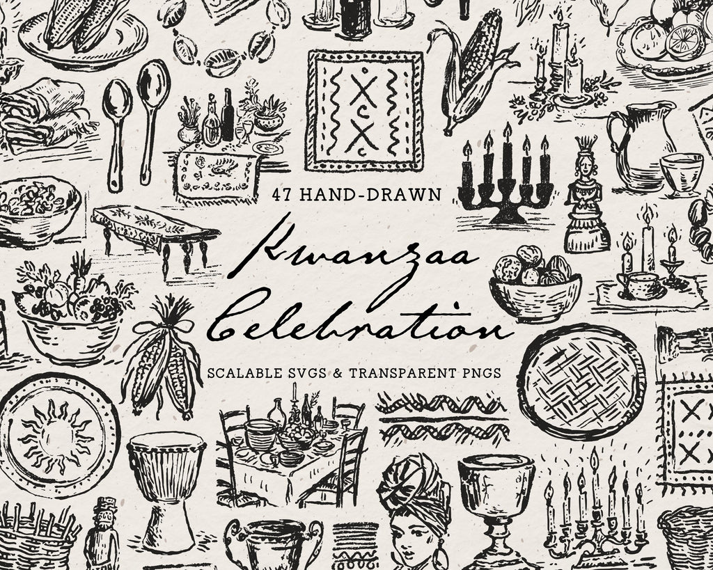 Kwanzaa Doodle Pack, preview 1