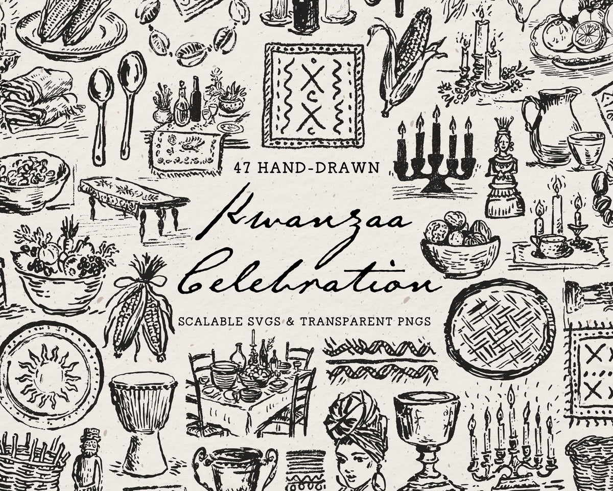 Kwanzaa Doodle Pack, preview 1