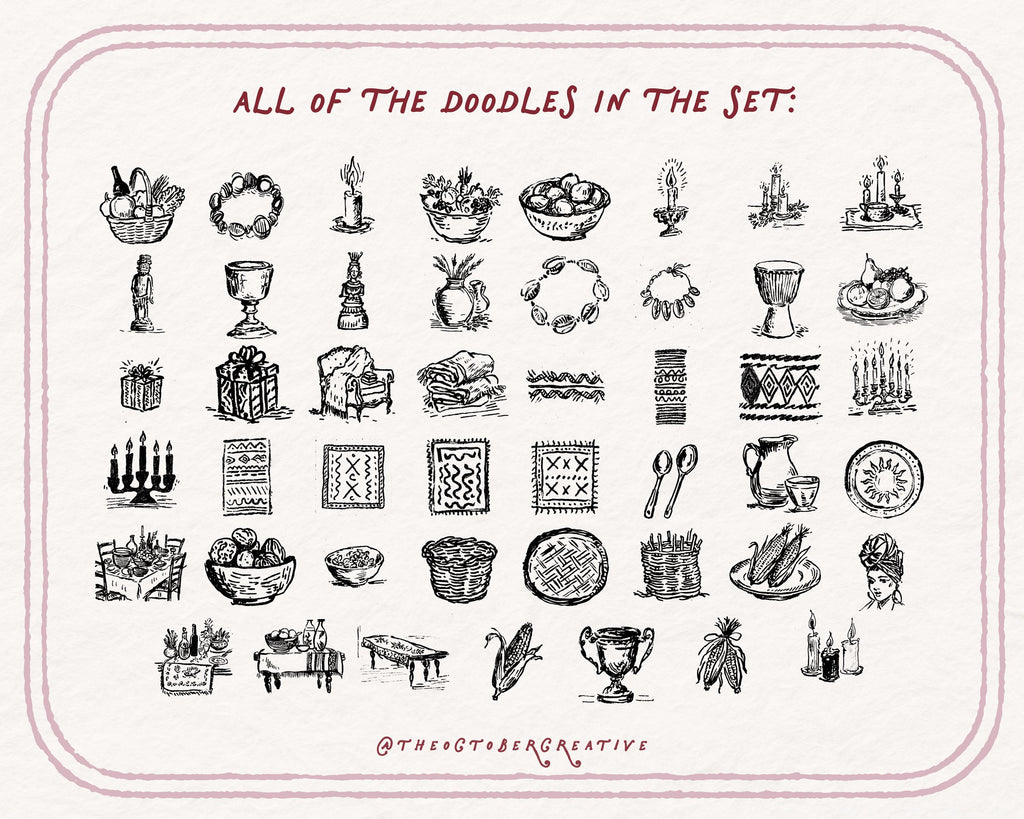 Kwanzaa Doodle Pack, preview 5