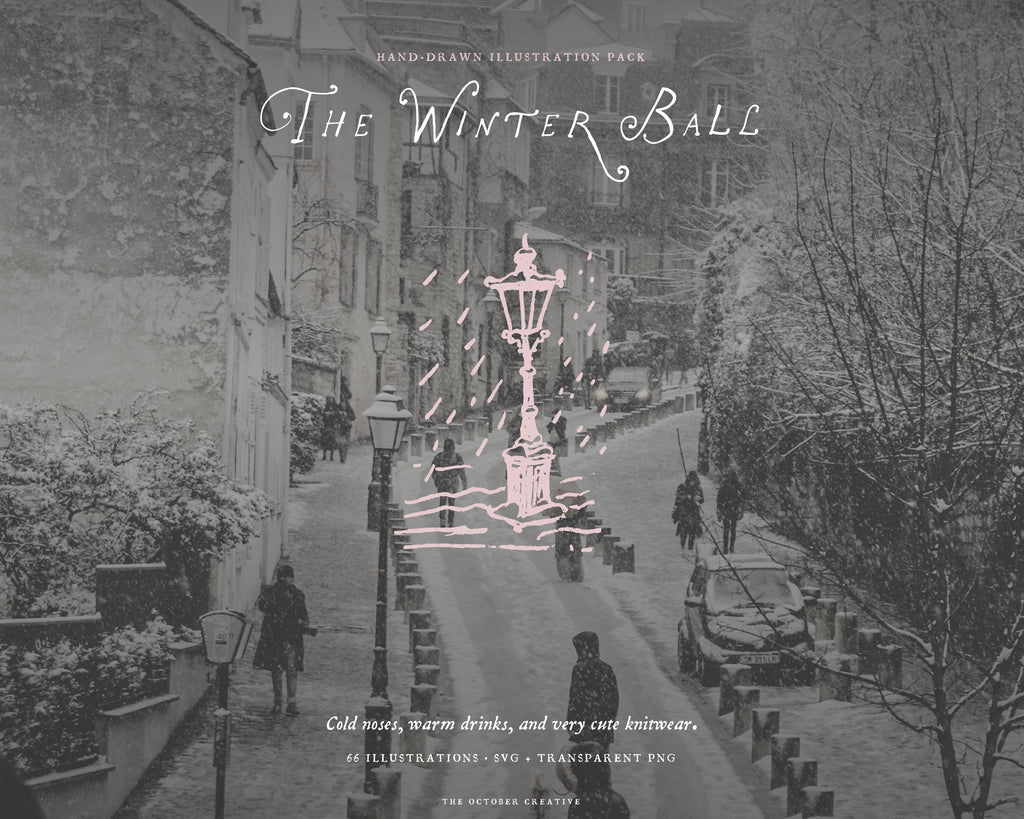 The Winter Ball Doodle Pack, preview 9