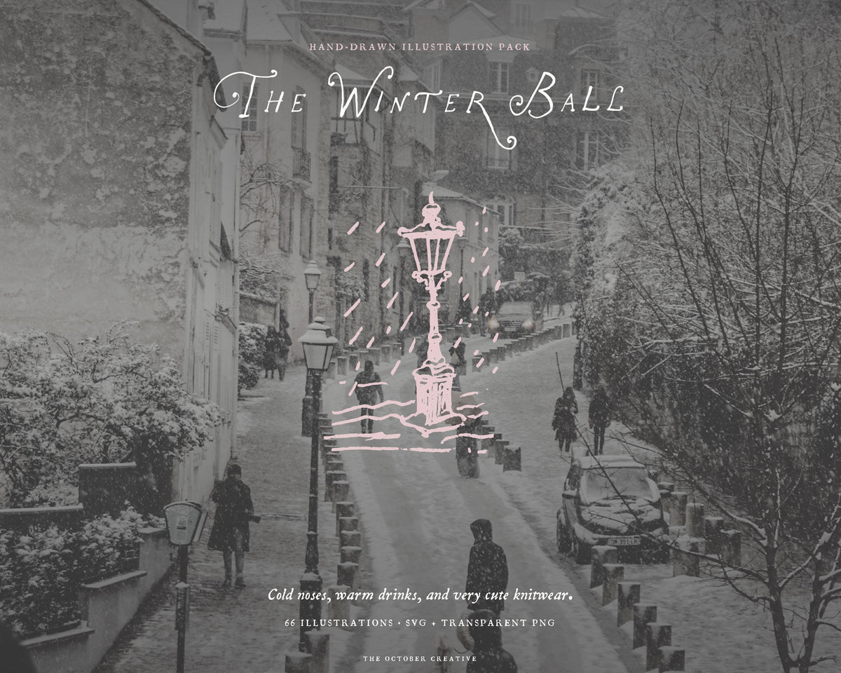 The Winter Ball Doodle Pack, preview 9