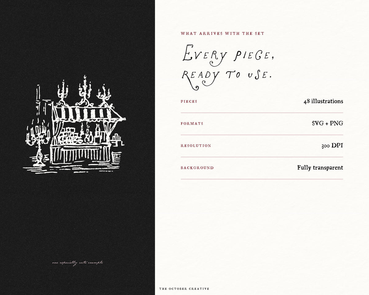 Christmas Market Doodle Pack, preview 8