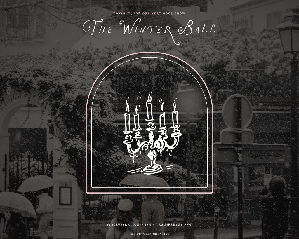 The Winter Ball Doodle Pack, preview 13